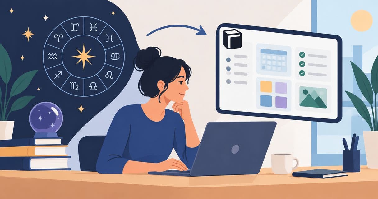 Astrofluence zu Notion: vollständiger Workspace-Workflow für 2026